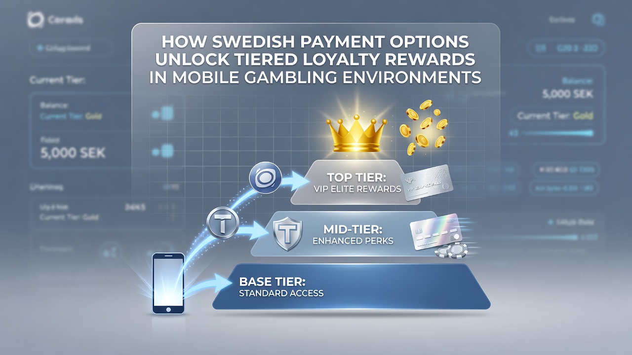 Dashboard view of tiered loyalty rewards unlocked via Swedish mobile payments