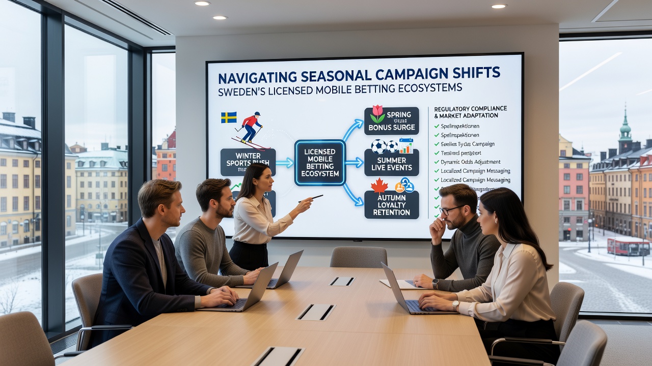 Mobile interface examples showing seasonal betting campaign adjustments in Sweden